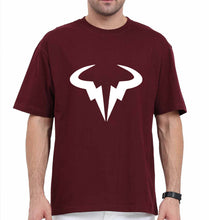 Load image into Gallery viewer, Rafael Nadal (RAFA) Oversized T-Shirt for Men-Maroon-Ektarfa.online
