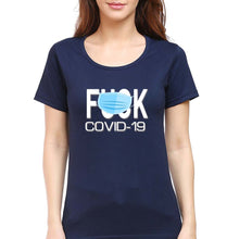 Load image into Gallery viewer, Covid 19 T-Shirt for Women-Navy Blue-Ektarfa.online
