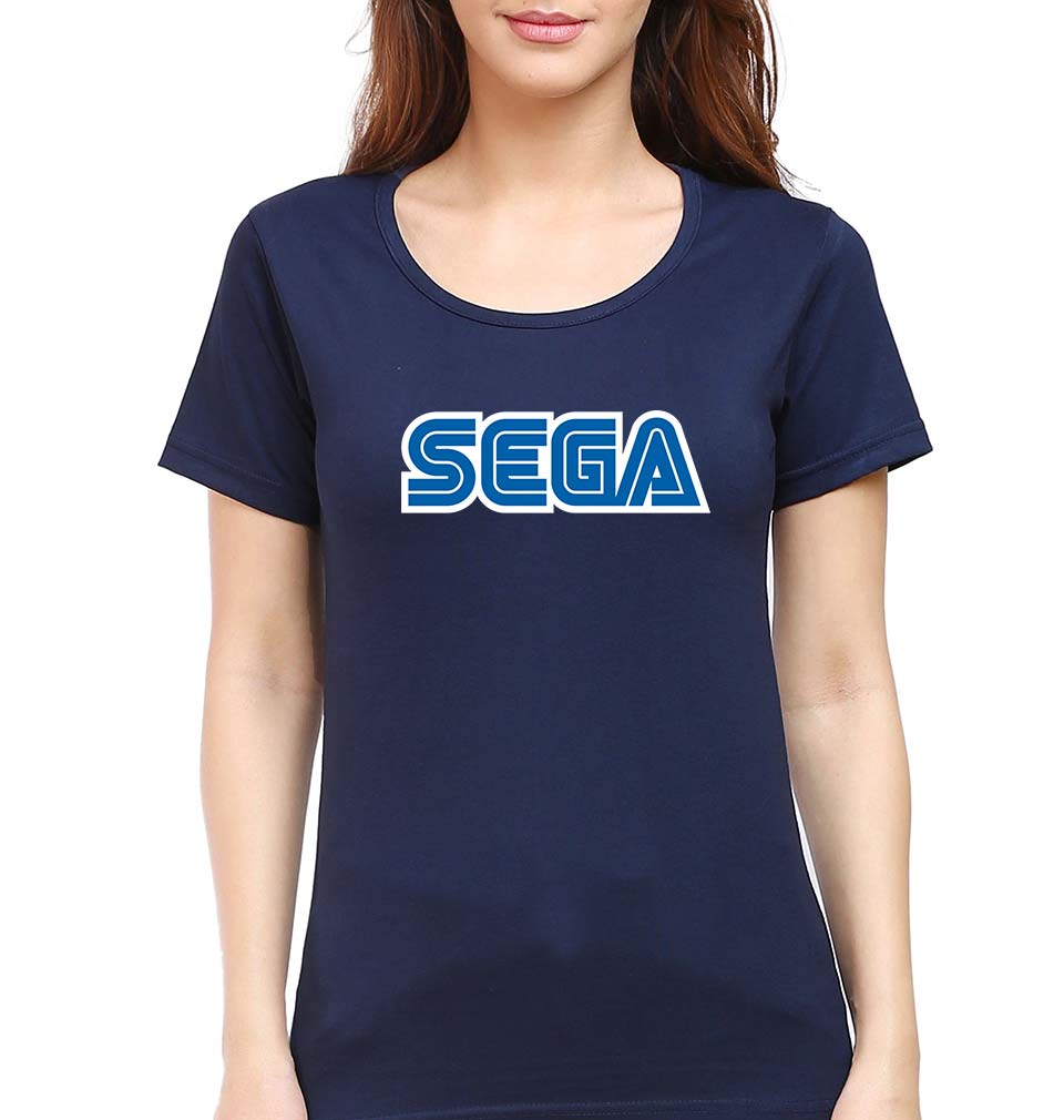 Sega T-Shirt for Women-Navy Blue-Ektarfa.online