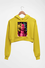 Load image into Gallery viewer, Shawn Michaels - Heartbreak Kid (HBK) (WWE) Crop HOODIE FOR WOMEN-Mustard Yellow-Ektarfa.online
