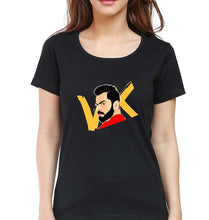Load image into Gallery viewer, Virat Kohli T-Shirt for Women-Black-Ektarfa.online

