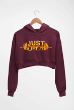 Load image into Gallery viewer, Gym Crop HOODIE FOR WOMEN-Maroon-Ektarfa.online
