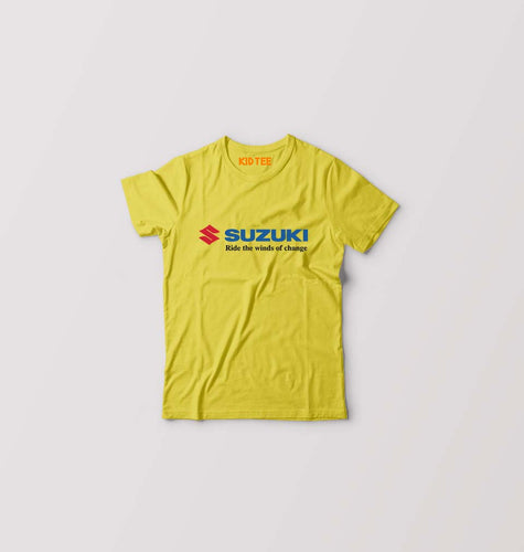 Suzuki Kids T-Shirt for Boy/Girl-Yellow-Ektarfa.online