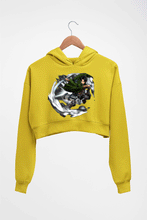 Load image into Gallery viewer, Attack on Titan Crop HOODIE FOR WOMEN-Mustard Yellow-Ektarfa.online

