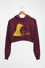 Load image into Gallery viewer, Dark Crop HOODIE FOR WOMEN-Maroon-Ektarfa.online
