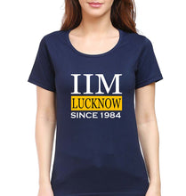 Load image into Gallery viewer, IIM Lucknow T-Shirt for Women-Navy Blue-Ektarfa.online
