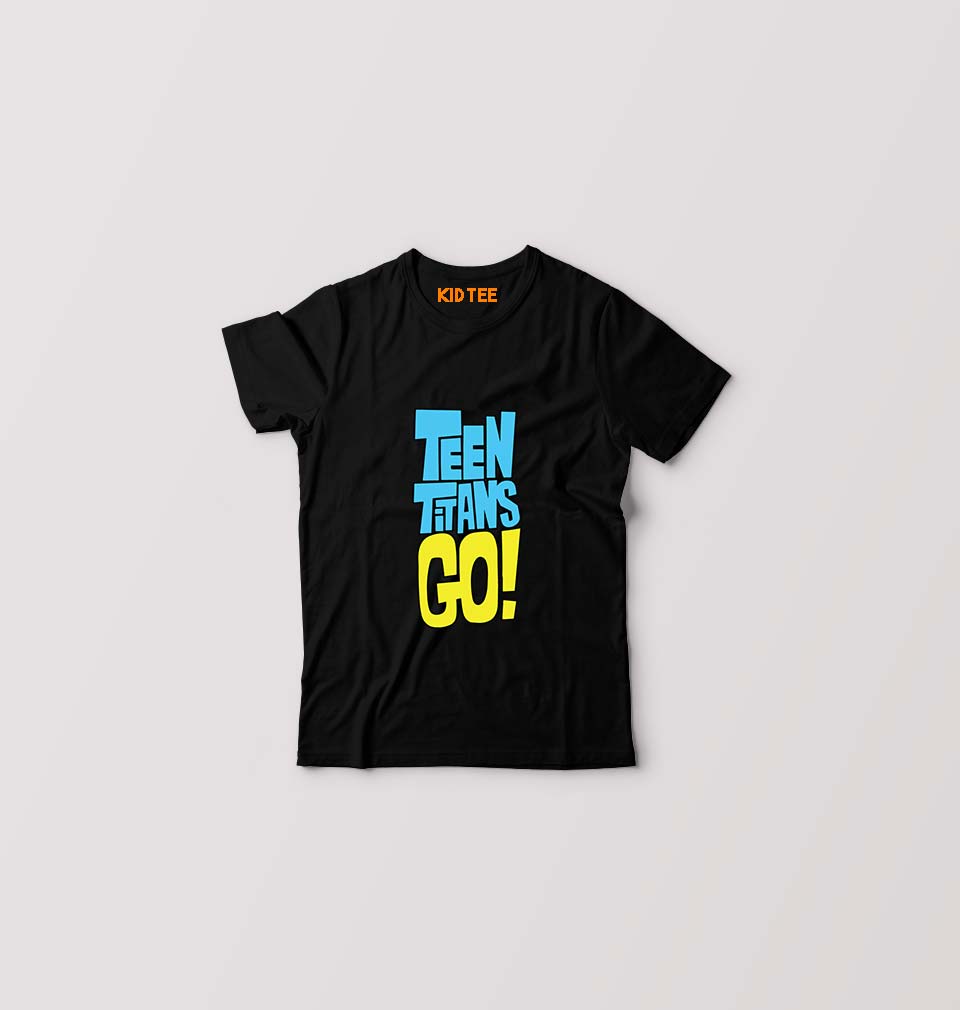Teen Titans Go! Kids T-Shirt for Boy/Girl-Black-Ektarfa.online