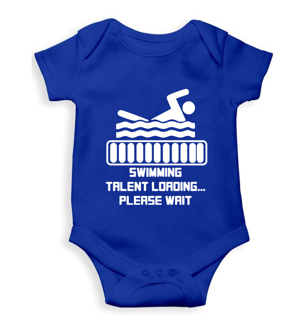 Swimming Kids Romper For Baby Boy/Girl-Royal Blue-Ektarfa.online