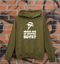Load image into Gallery viewer, PUBG Where Are We Dropping Boys Unisex Hoodie for Men/Women-Olive Green-Ektarfa.online
