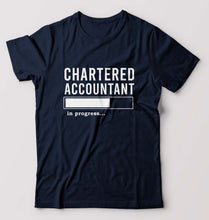Load image into Gallery viewer, Chartered Accountants(CA) In Progress T-Shirt for Men-Navy Blue-Ektarfa.online
