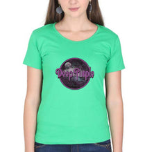 Load image into Gallery viewer, Deep Purple T-Shirt for Women-Flag Green-Ektarfa.online
