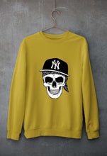 Load image into Gallery viewer, Hip Hop Skull NY Unisex Sweatshirt for Men/Women-Mustard yellow-Ektarfa.online
