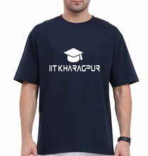 Load image into Gallery viewer, IIT Kharagpur Oversized T-Shirt for Men-Navy Blue-Ektarfa.online
