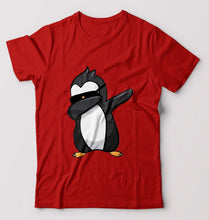 Load image into Gallery viewer, Dab Penguin T-Shirt for Men-Red-Ektarfa.online
