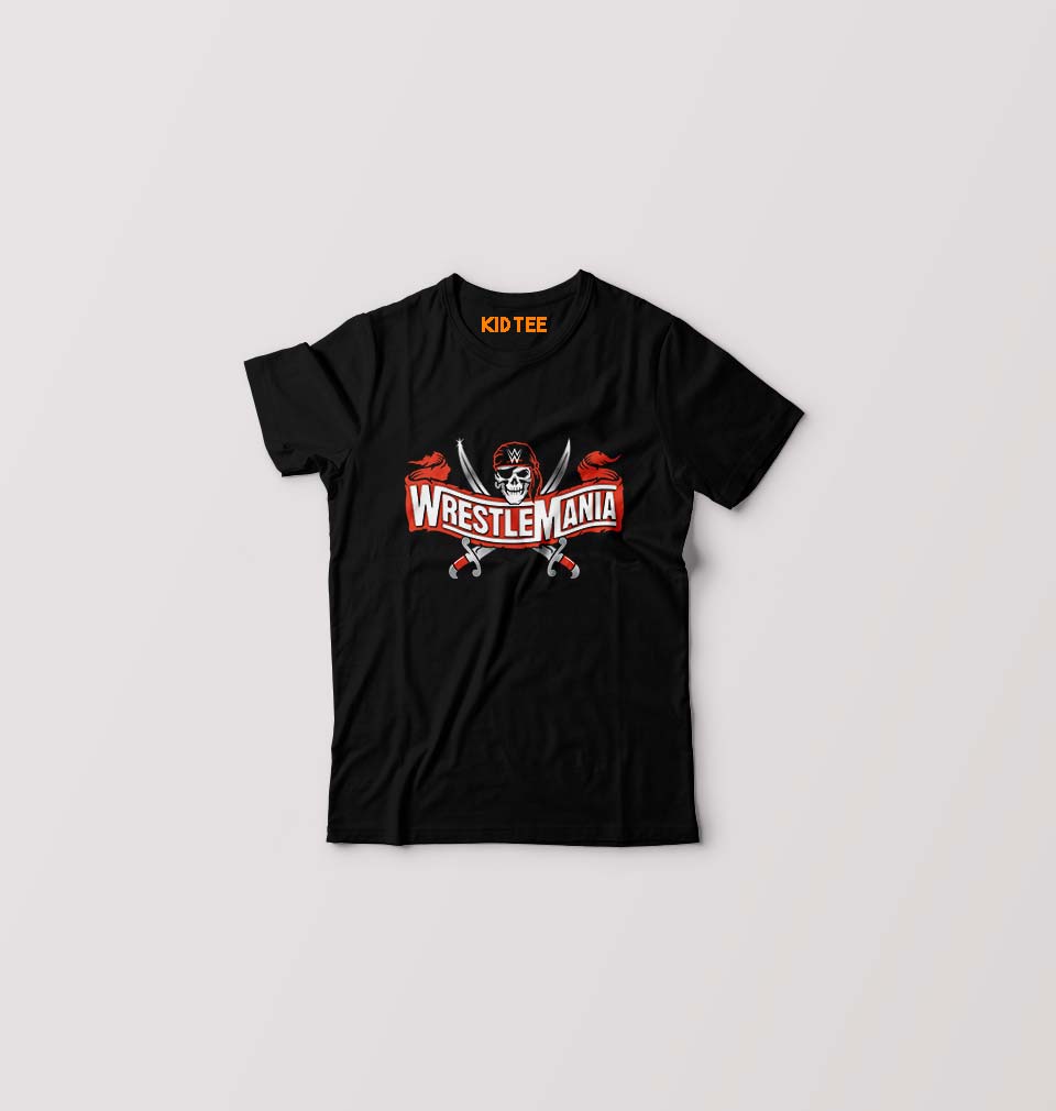 WWE Wrestle Mania Kids T-Shirt for Boy/Girl-Black-Ektarfa.online