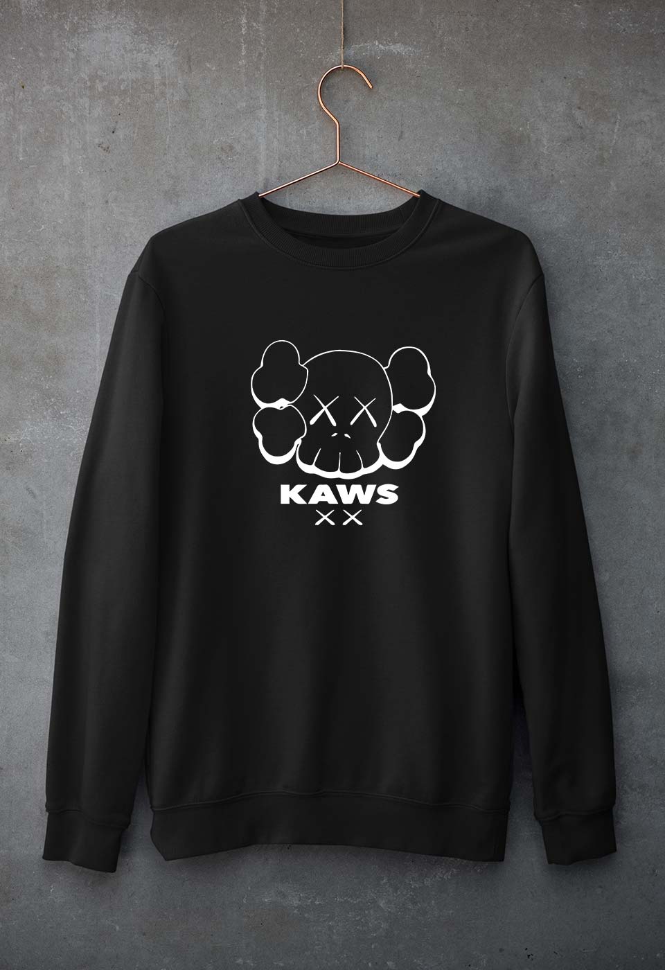 Kaws Unisex Sweatshirt for Men/Women-Black-Ektarfa.online