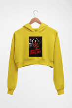Load image into Gallery viewer, Thriller Crop HOODIE FOR WOMEN-Mustard Yellow-Ektarfa.online
