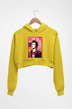 Load image into Gallery viewer, Sid Vicious Crop HOODIE FOR WOMEN-Mustard Yellow-Ektarfa.online
