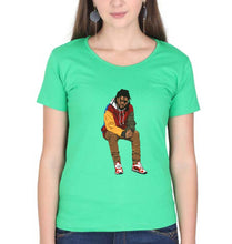 Load image into Gallery viewer, J. Cole T-Shirt for Women-Flag Green-Ektarfa.online
