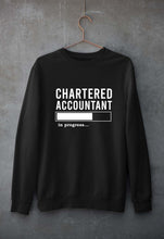 Load image into Gallery viewer, Chartered Accountants(CA) In Progress Unisex Sweatshirt for Men/Women-Black-Ektarfa.online
