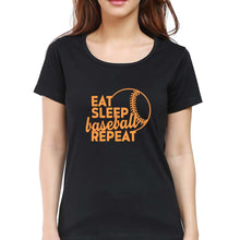 Load image into Gallery viewer, Baseball T-Shirt for Women-Black-Ektarfa.online

