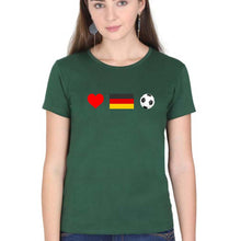Load image into Gallery viewer, Germany T-Shirt for Women-Dark Green-Ektarfa.online
