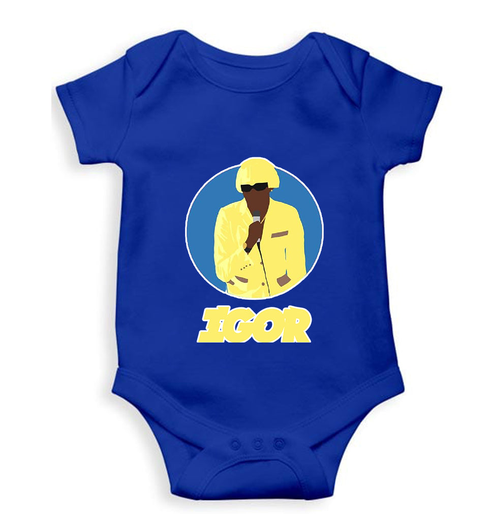 Igor Kids Romper For Baby Boy/Girl-0-5 Months(18 Inches)-Royal Blue-Ektarfa.online