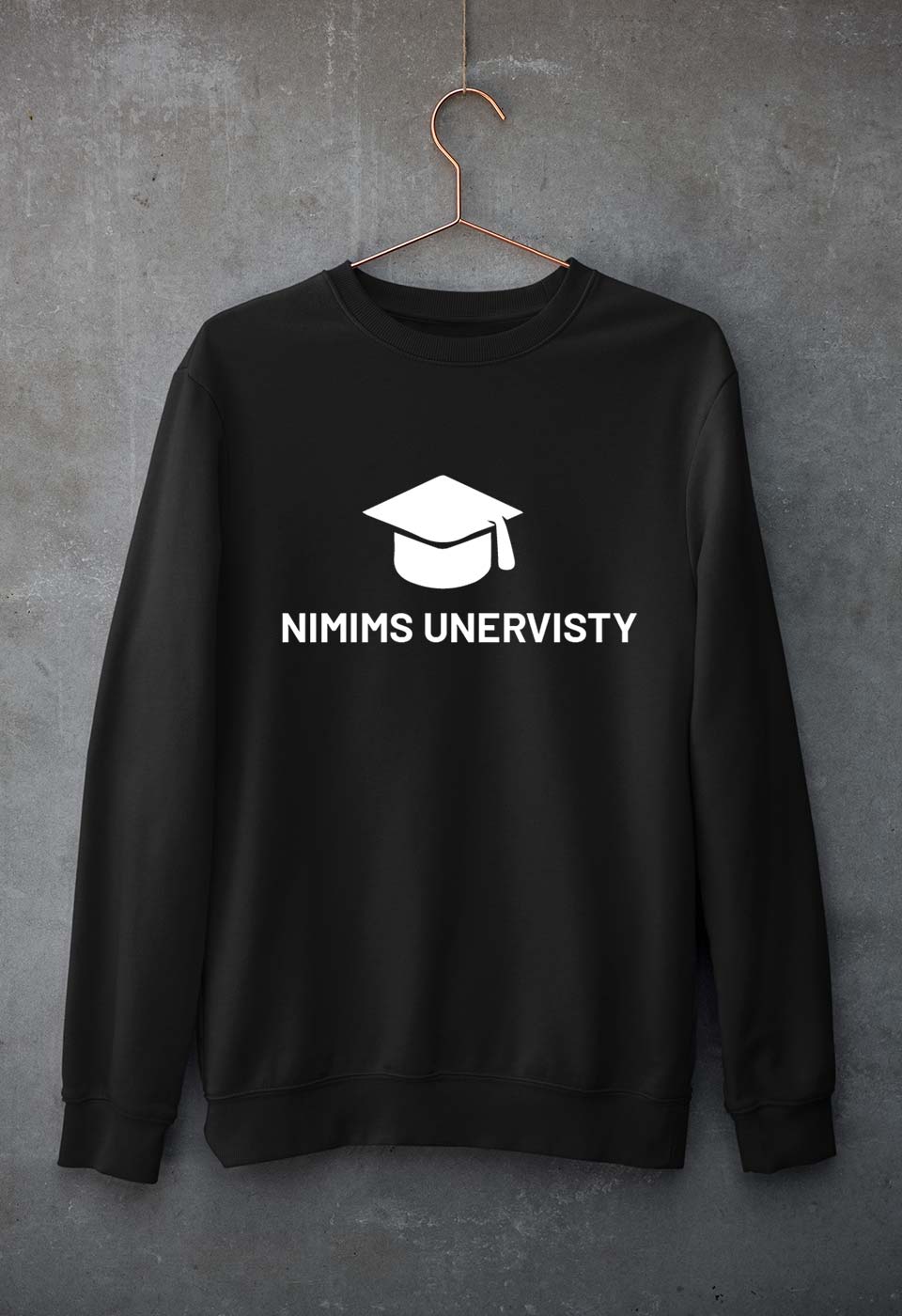 NMIMS Unisex Sweatshirt for Men/Women-Black-Ektarfa.online