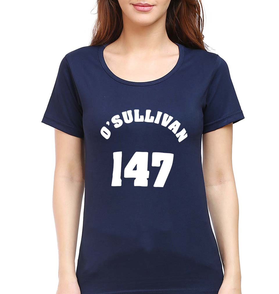 Ronnie O'Sullivan Snooker T-Shirt for Women-Navy Blue-Ektarfa.online