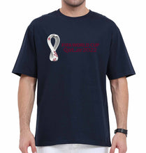 Load image into Gallery viewer, FIFA World Cup Qatar 2022 Oversized T-Shirt for Men-Navy Blue-Ektarfa.online
