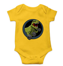 Load image into Gallery viewer, Angry T-Rex Gym Kids Romper For Baby Boy/Girl-Yellow-Ektarfa.online
