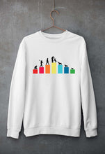 Load image into Gallery viewer, Dog Evolution Unisex Sweatshirt for Men/Women-White-Ektarfa.online
