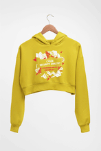 Load image into Gallery viewer, Cyber Security Crop HOODIE FOR WOMEN-Mustard Yellow-Ektarfa.online
