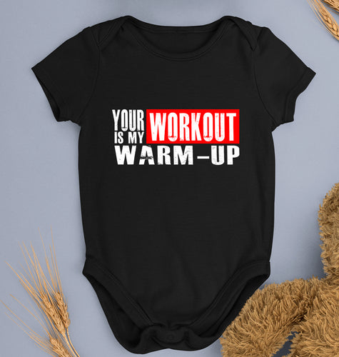 Gym Kids Romper For Baby Boy/Girl-Black-Ektarfa.online