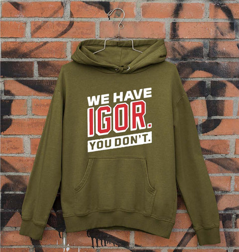 Igor Unisex Hoodie for Men/Women-Olive Green-Ektarfa.online