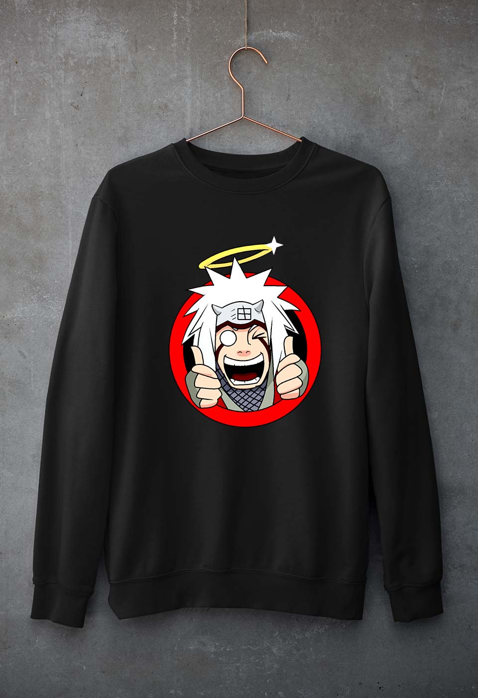 Jiraiya Unisex Sweatshirt for Men/Women-Black-Ektarfa.online