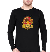 Load image into Gallery viewer, Harry Potter Gryffindor Full Sleeves T-Shirt for Men-Black-Ektarfa.online

