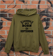 Load image into Gallery viewer, Legends are born in september Unisex Hoodie for Men/Women-Olive Green-Ektarfa.online
