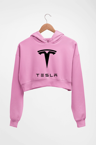 Tesla Crop HOODIE FOR WOMEN-Light Baby Pink-Ektarfa.online