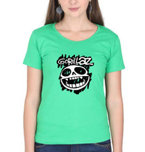 Load image into Gallery viewer, Gorillaz T-Shirt for Women-Flag Green-Ektarfa.online
