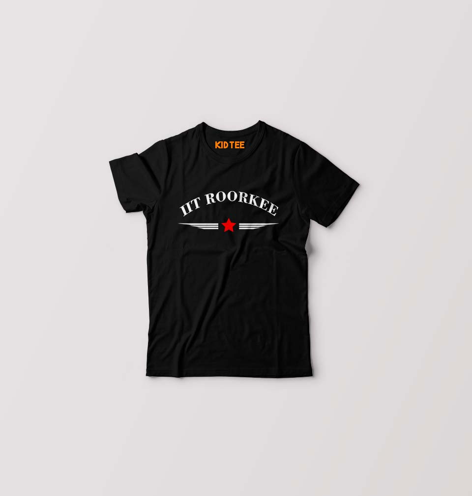 IIT Roorkee Kids T-Shirt for Boy/Girl-Black-Ektarfa.online