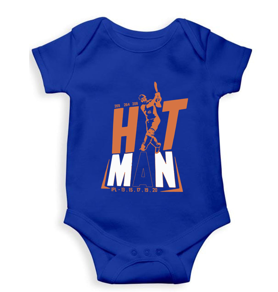 Rohit Sharma Kids Romper For Baby Boy/Girl-Royal Blue-Ektarfa.online