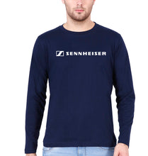 Load image into Gallery viewer, Sennheiser Full Sleeves T-Shirt for Men-Navy Blue-Ektarfa.online
