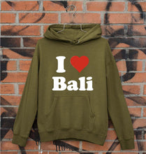 Load image into Gallery viewer, I Love Bali Unisex Hoodie for Men/Women-Olive Green-Ektarfa.online
