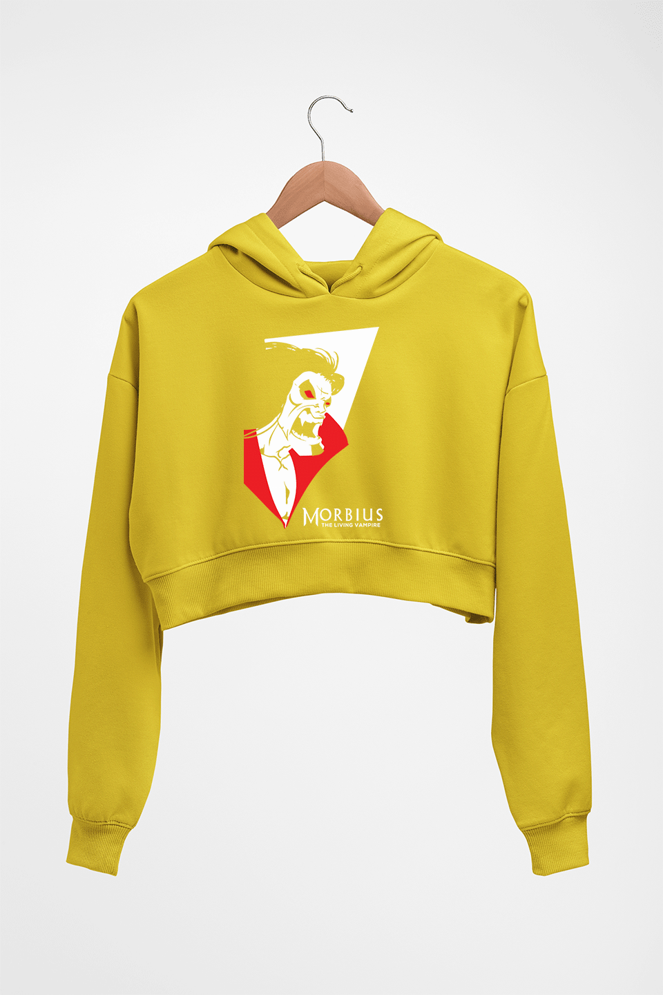 Morbious Crop HOODIE FOR WOMEN-Mustard Yellow-Ektarfa.online