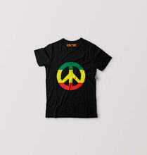 Load image into Gallery viewer, Bob Marley Peace Kids T-Shirt for Boy/Girl-Black-Ektarfa.online
