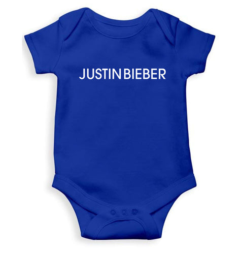 Justin Bieber Kids Romper For Baby Boy/Girl-0-5 Months(18 Inches)-Royal Blue-Ektarfa.online