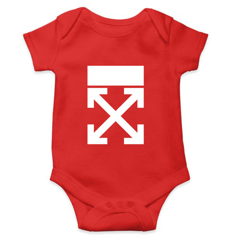 Off-white Kids Romper For Baby Boy/Girl-0-5 Months(18 Inches)-RED-Ektarfa.online