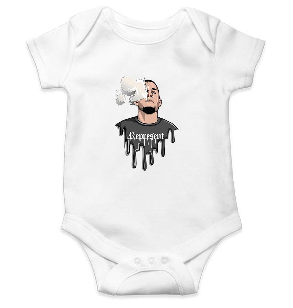 Nate Diaz UFC Kids Romper For Baby Boy/Girl-White-Ektarfa.online