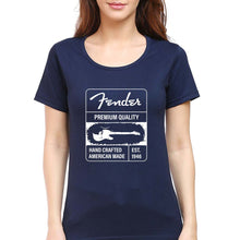 Load image into Gallery viewer, Fender T-Shirt for Women-Navy Blue-Ektarfa.online

